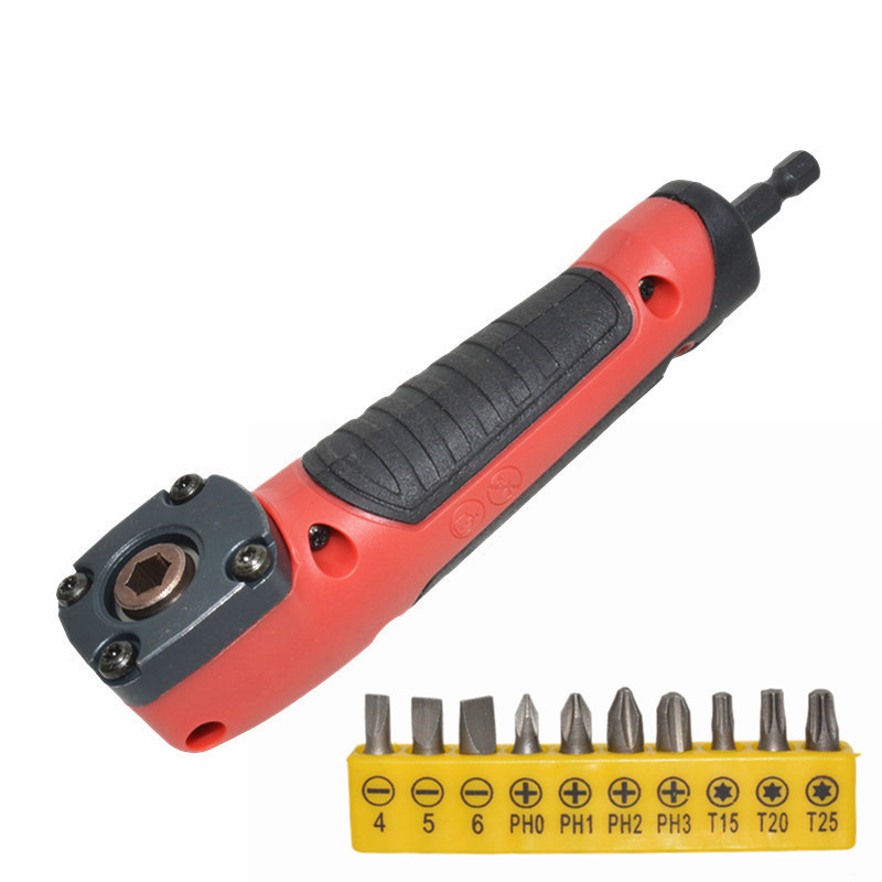1/4 change towards large torque corner corner extremely narrow space electric drill electric screw knife right corner turning operation tool