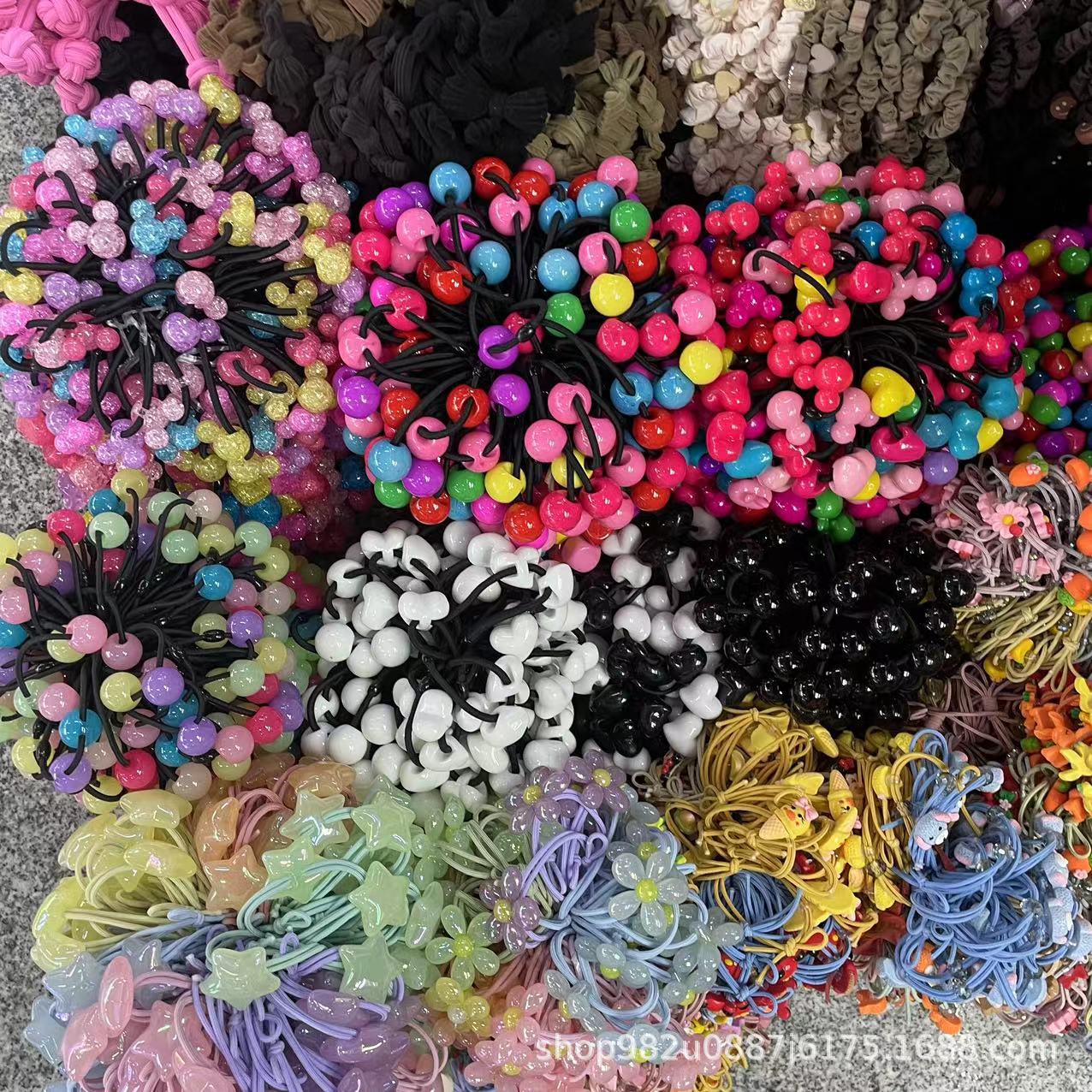 Yiwu venta al por mayor cuerda de pelo de doble cabeza para niños cuerda de pelo negro Yiwu agente de compra