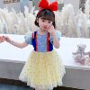 女童童装连衣裙2021夏季新款短袖韩版白雪公主网纱裙子儿童公主裙|ms