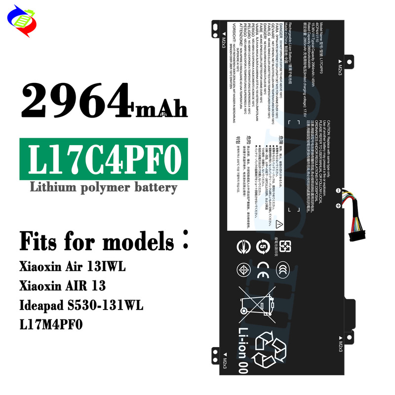 Suitable for Lenovo L17C4Pf0/L17M4Pf0 Notebook Battery Xiaoxin Air 13Lwl/S530-131Wl
