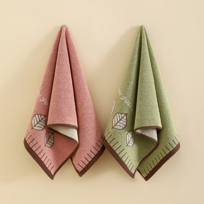 Towel Cotton Class A Household Cotton Wholesale Thickened Yarn-dyed Jacquard Cute Cartoon Absorbent Face Towel Adult