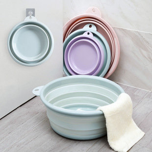 Foldable Washbasin Travel Portable Baby Butt Washing Small Basin Household Thickened Large Plastic Laundry Basin