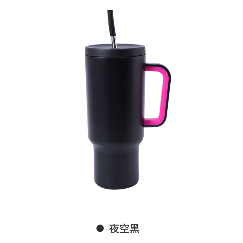 跨境直供40oz汽车杯 304不锈钢保冷冰霸啤酒杯 车载大容量吸管杯|undefined