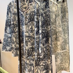 巴厘纱蕾丝花边小众潮牌设计可外穿长袖长裤睡衣家居服套装