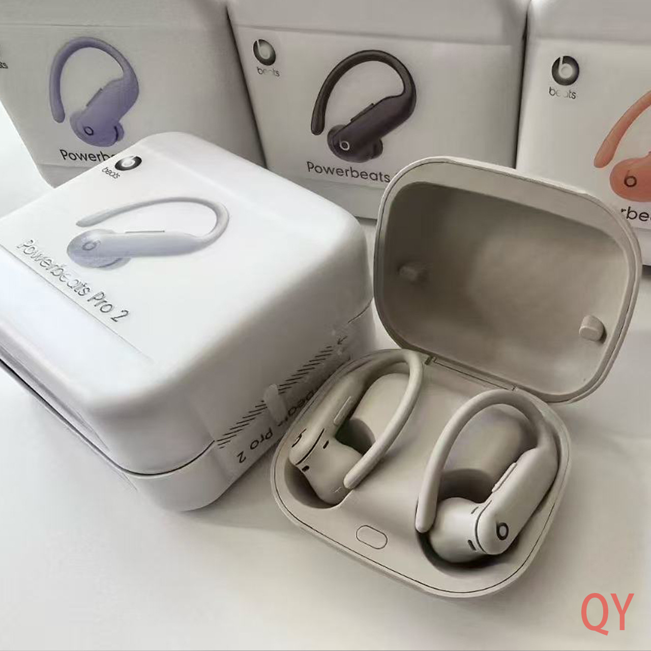 Cross-Border New Model Powerbeat Pro2 Wireless Bluetooth Earphones Tws Over-Ear Sports Earphones with Pop-Up Window