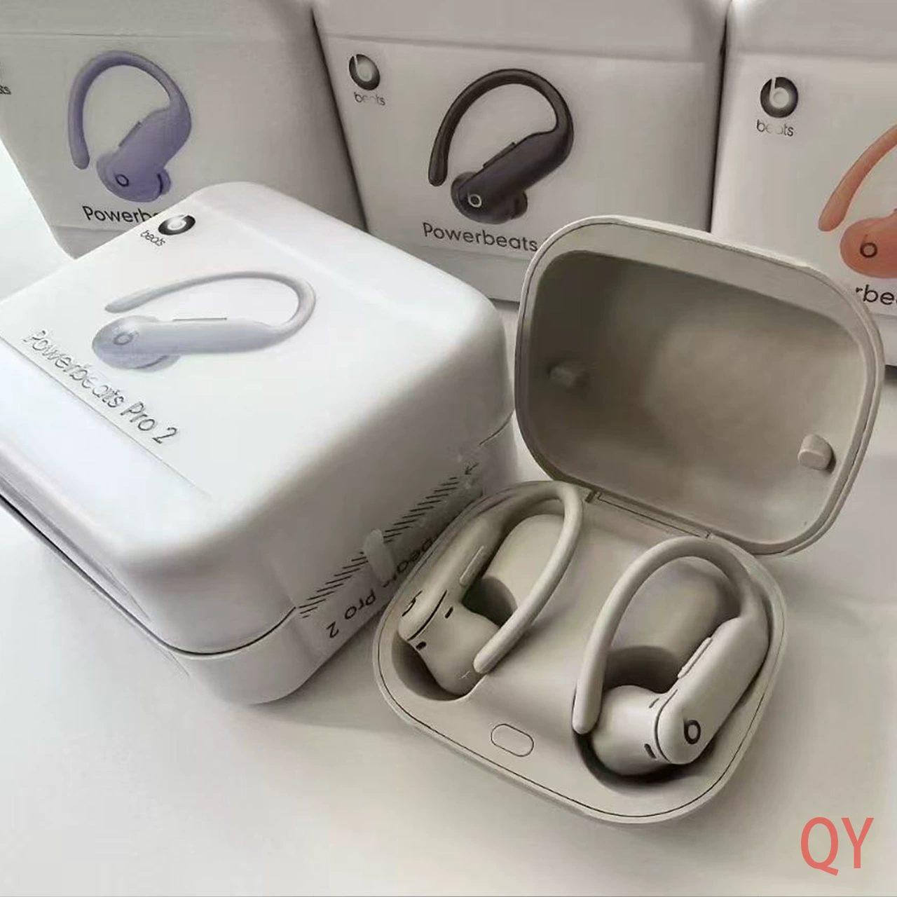 Cross-Border New Model Powerbeat Pro2 Wireless Bluetooth Earphones Tws Over-Ear Sports Earphones with Pop-Up Window