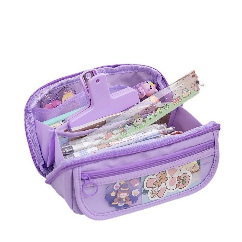 Prism, capacious pencil case, high quality universal storage bag