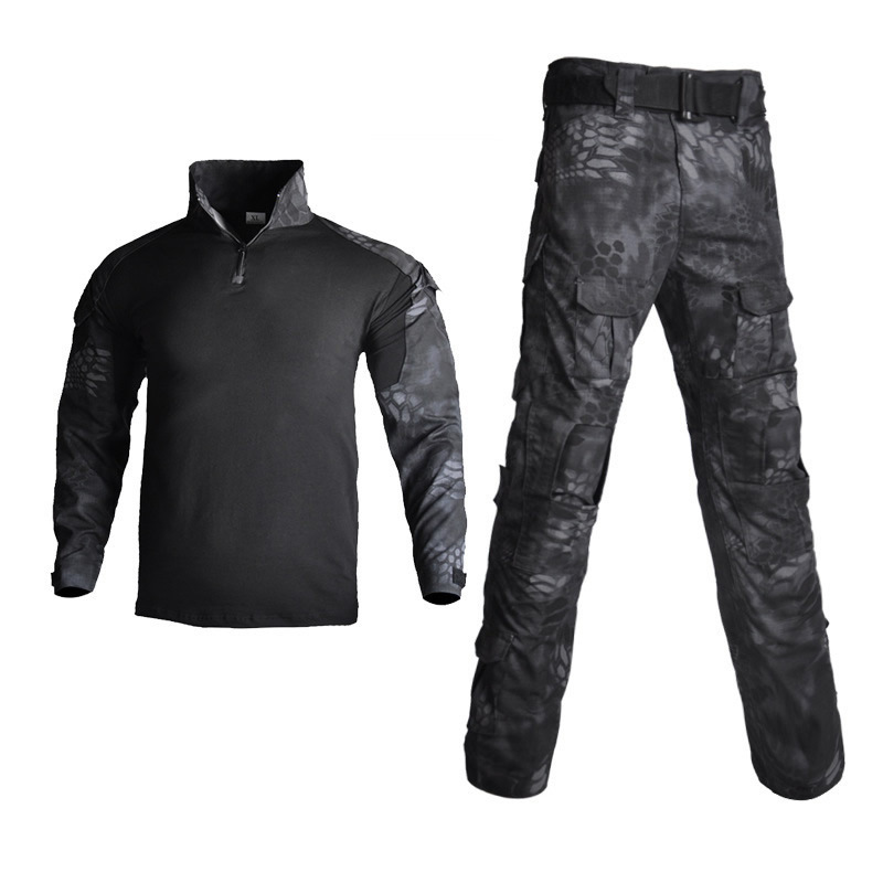 Trajes de rana transfronterizos G2 trajes de camuflaje de manga larga trajes de rana tácticos hombres trajes de entrenamiento militar al aire libre instructor CS trajes de expansión