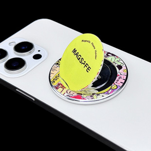 New Mobile Phone Magnetic Bracket 360 Rotating Folding Magnetic Mobile Phone Back Sticking Bracket Gift Bracket