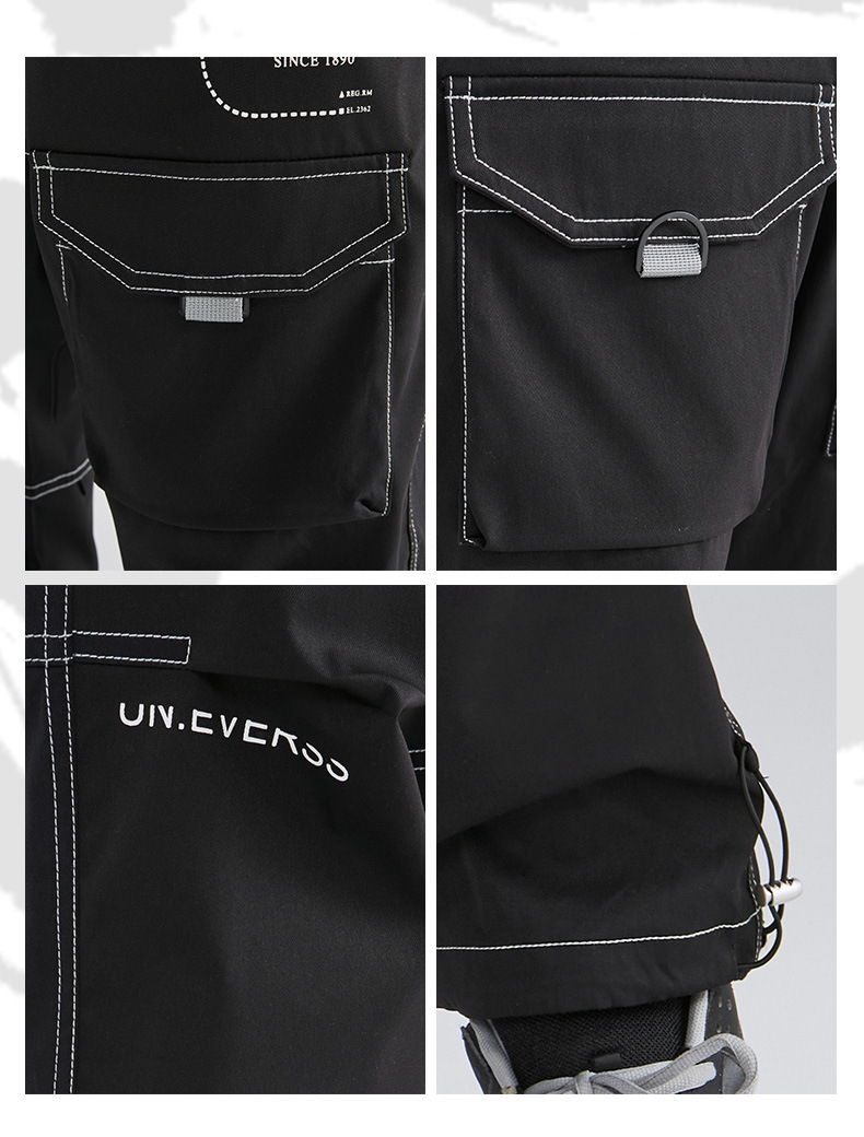 Title 9, Mens Multi-Pocket Casual Trousers Comfortable ...