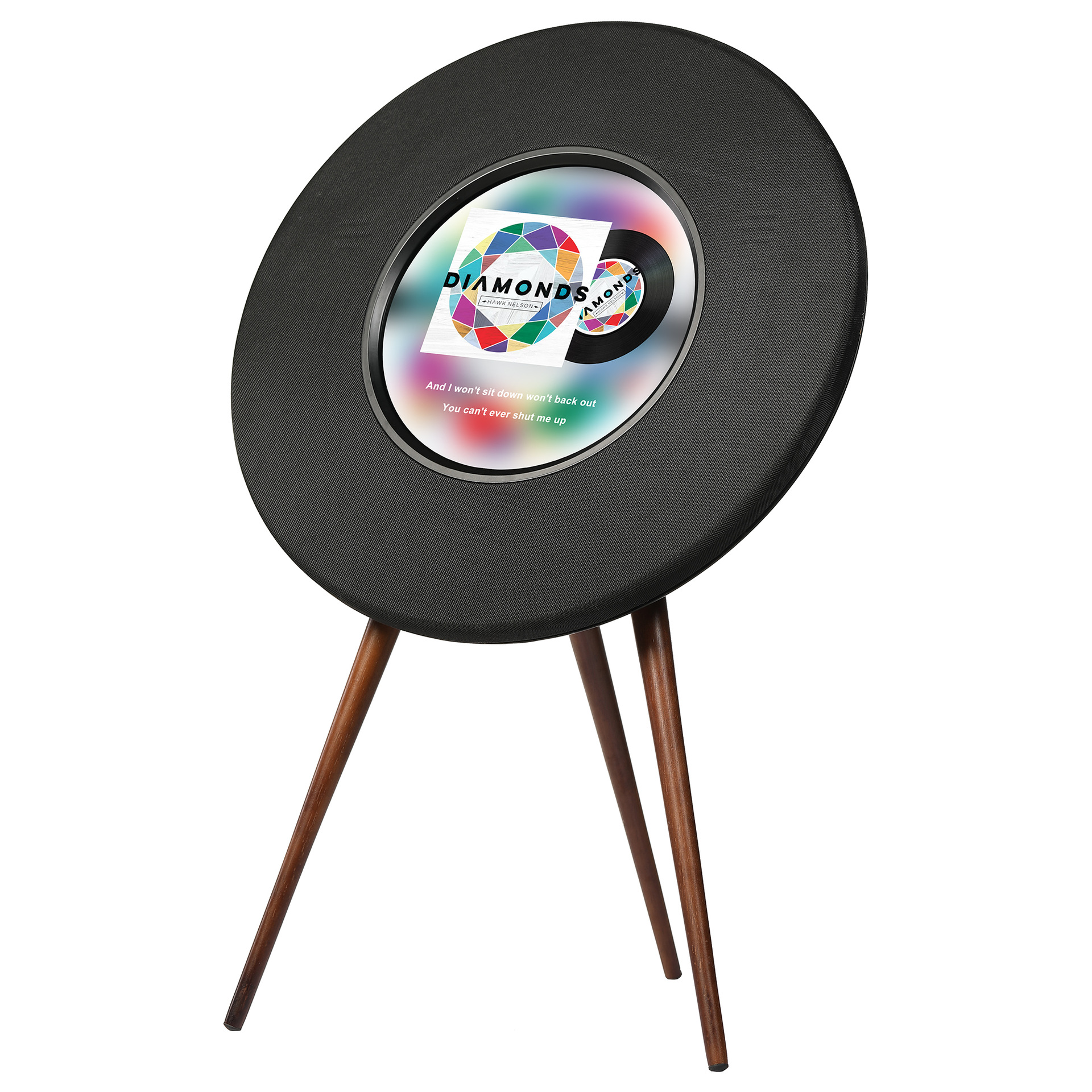 100W transfronterizo R1 flotante letras altavoces bluetooth vinil subtítulos domésticos sonidos de suelo fábrica de subwoofer al por mayor