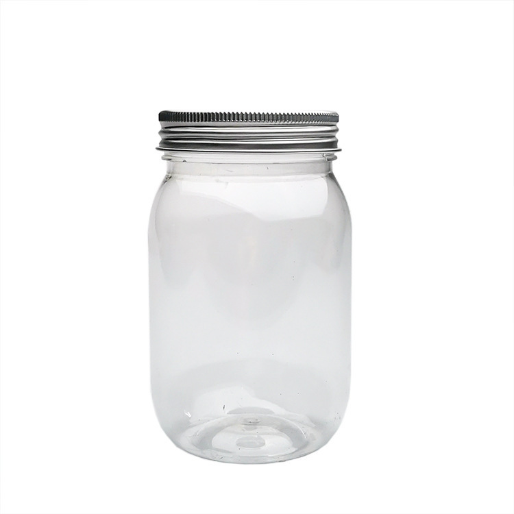 メーカー卸売り円形蜂蜜瓶プラスチック1斤2斤瓶辛いソース缶アルミ蓋蜂蜜瓶500グラム蜂蜜缶|undefined