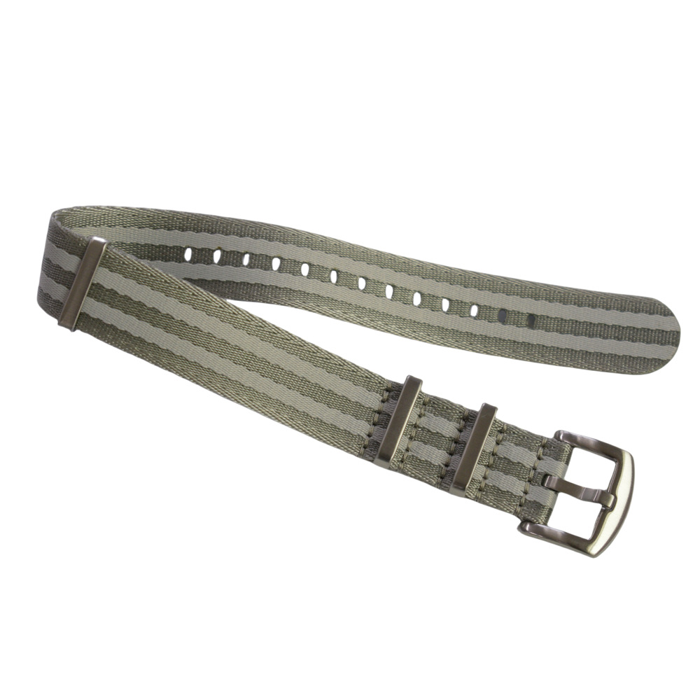 Correa de reloj de nailon NATO al por mayor en stock, correa de reloj de nailon tejida de 20/22 mm compatible con relojes.