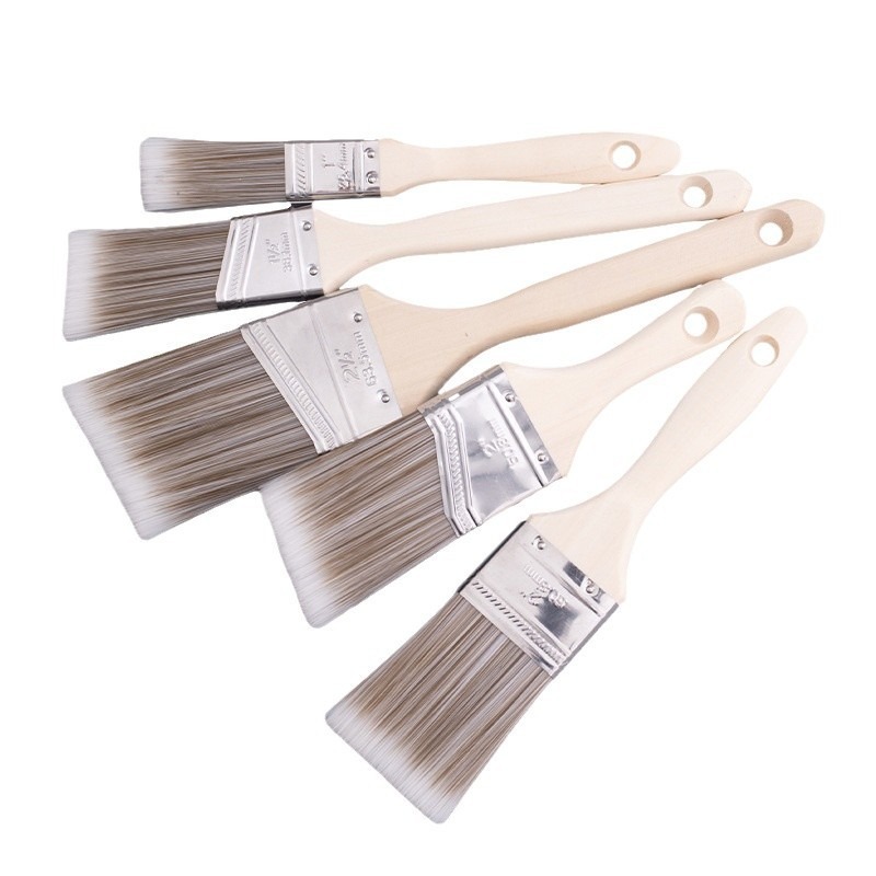 Cepillo de separación de color Pintura artística Cepillo de ángulo oblicuo Cepillo de esquina de pared Cepillo de pintura Herramienta de pintura Daquan Pintura de látex Cepillo de recorte