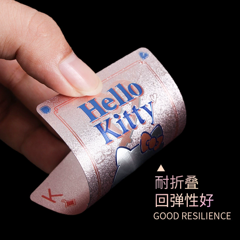 Hello Kitty, детская карточная игра, водонепроницаемые прочные игральные карты PVC