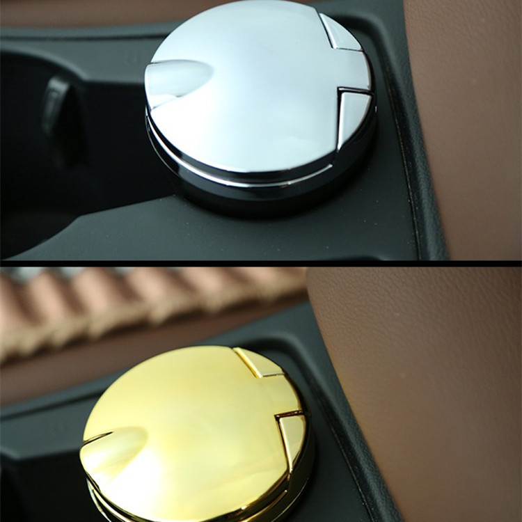 Car Ashtray with LED Light, Imitation Metal Ashtray