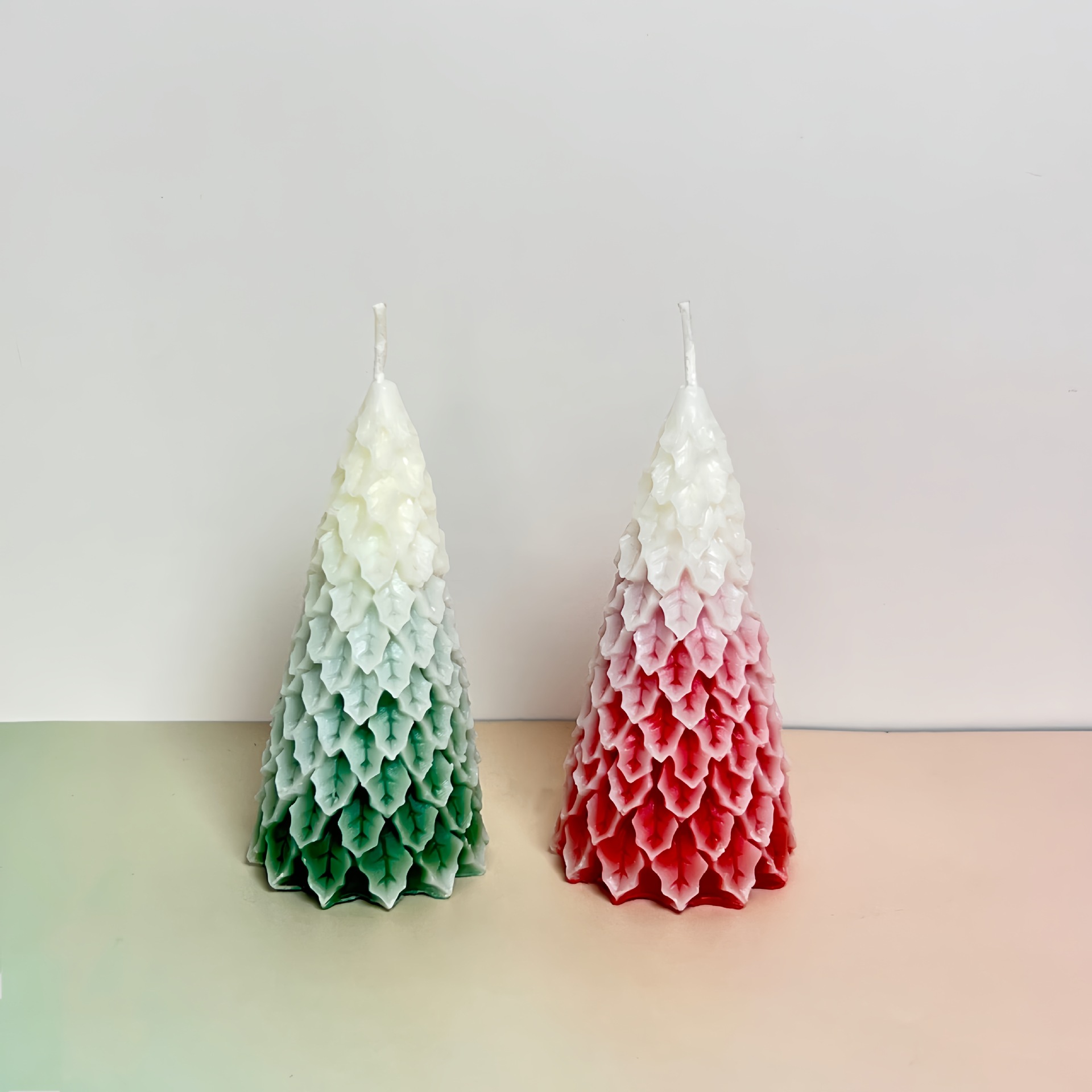 Velas de árbol de Navidad al por mayor transfronterizo ambiente festivo Adornos de alta gama Recuerdos navideños Decoración de velas creativas