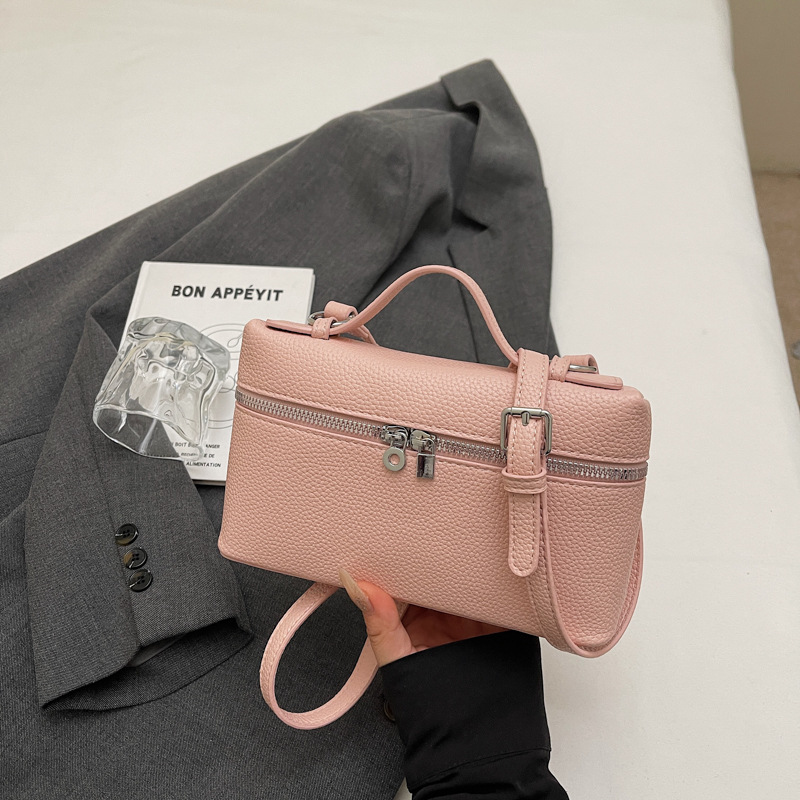 Coreana alta sensación bolso de mano pequeño bolso cuadrado para mujeres 2026 nueva moda estilo exterior ocio bolso de hombro