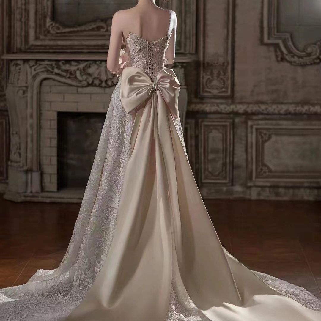 Designed Dress, Wedding Dress, Lace Tube Top, Light Dress, Photo Shoot, Rental