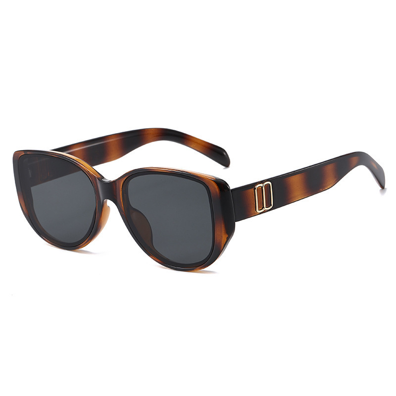 T52-tortoiseshell frame gray piece