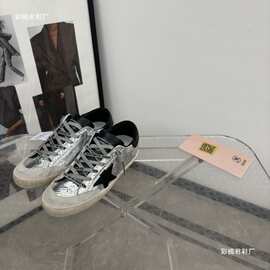 G家韩板新款做旧复古时尚百搭情侣运动休闲星星脏脏鞋图片色成年