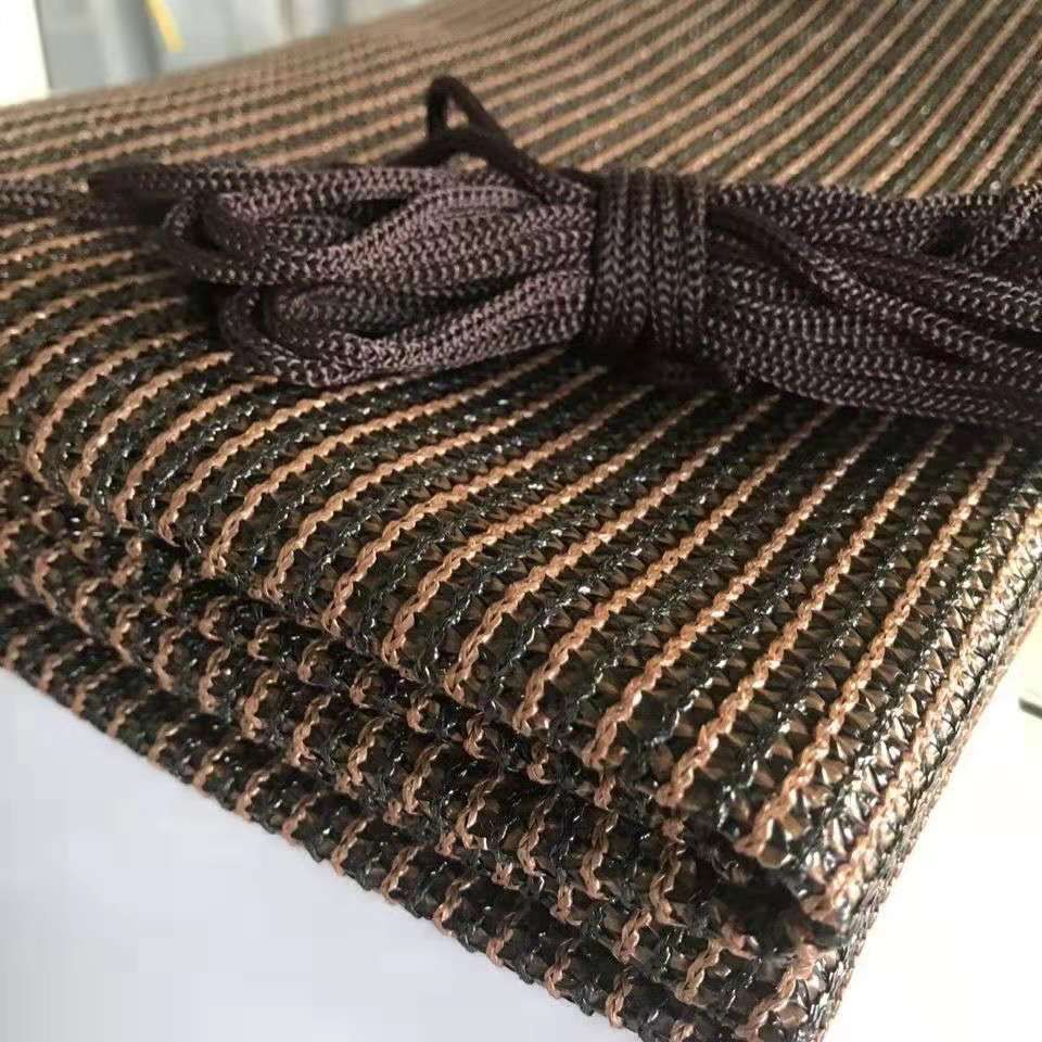 咖啡色遮阳网防晒网加密加厚阳台庭院阳光房户外隔热遮阴至哲