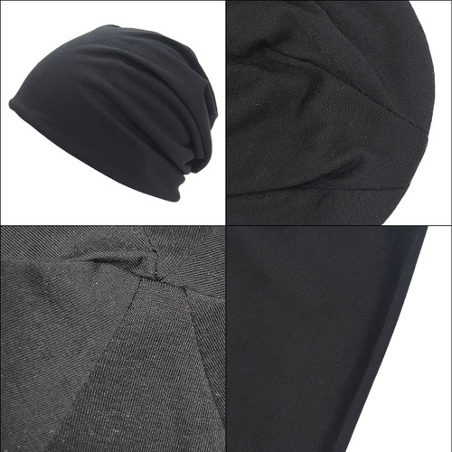  New Baotou Hat Solid Color Pile Hat Cross-border Bestseller Double-layer Hooded Hat Thin Knitting Hat for Postpartum Sale