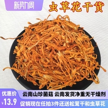 虫草花干货 煲汤材料虫草菇金虫草北虫草100克非新鲜包邮保障