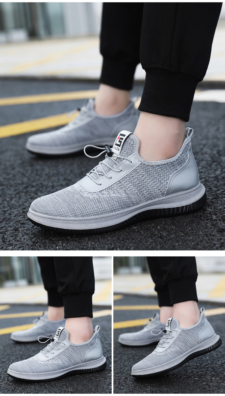 Herren Sportschuhe Arbeitsschuhe Lederschuhe Sneakers Stoff Mesh Strapazierfähige Schuhe Sneakers_voghion.com