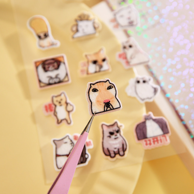 Pegatinas planas de fieltro Youyou Brin