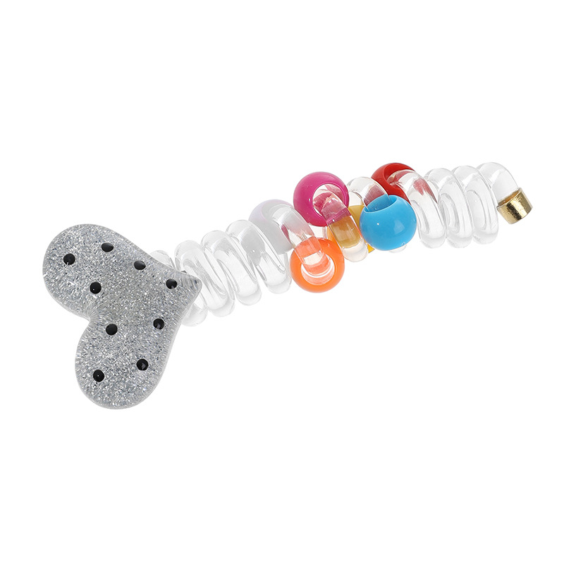 El cable telefónico de cinco puntas de estrella de alta burbuja trenzada de cabello de cola de caballo cuerda de cabello trenzada de correa de correa dulce punto de onda tocado