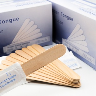 Birch chip 100 individually packaged tongue depressor stick wooden stick boxed debugging stick stirring stick Birch tongue ban