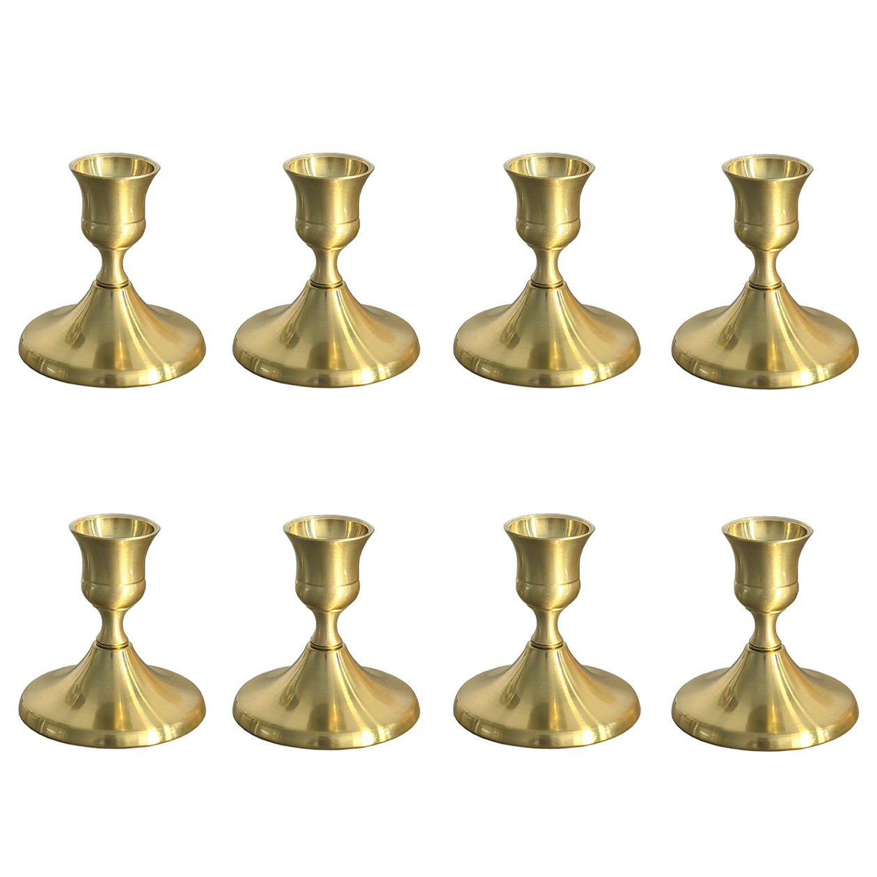 Adornos de candelabros pequeños simples de estilo europeo Navidad San Valentín luz de velas Cena Sentido de ambiente Candelabros Decoración de bodas