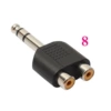8】6.5-revolution double RCA female head, double channel