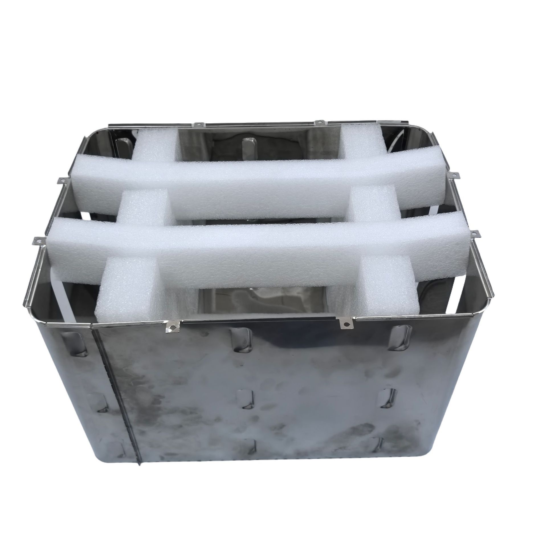 工厂加工长方形消毒柜内胆奶瓶放置架耐高温镜面板消毒网筐