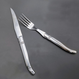Factory direct selling high quality steak knife and fork suit stainless steel western knife tableware stainless steel handle beef steak knife and fork