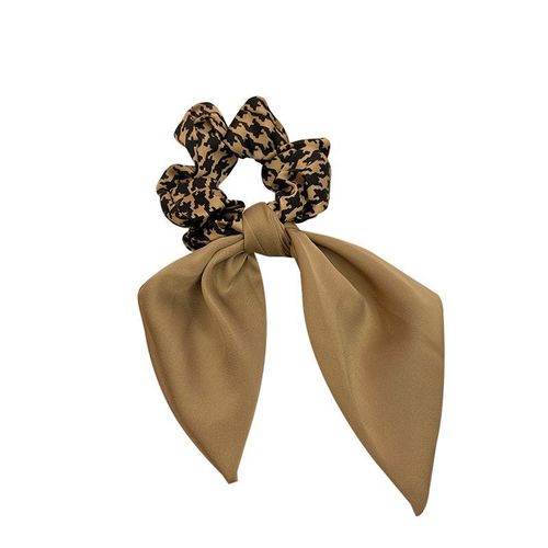 Houndstooth bow large intestine hair band hair tie women's hair summer retro Korean style hair rope headband ribbon hair accessories