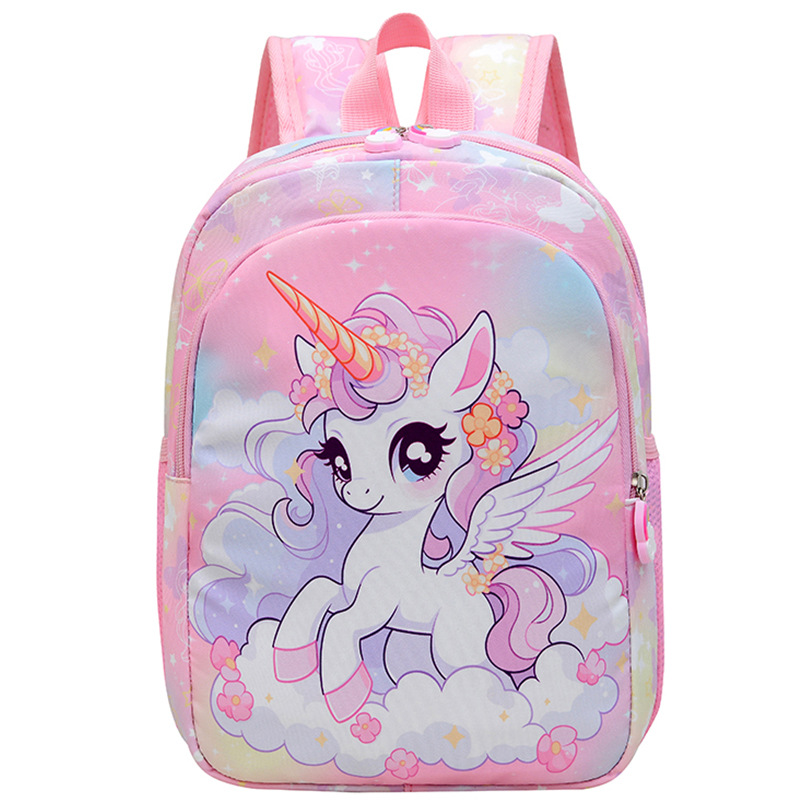 Kindergarten niña mochila escolar de 3 a 5 años mochila niña linda dibujos animados princesa mochila para niños unicornio transfronterizo