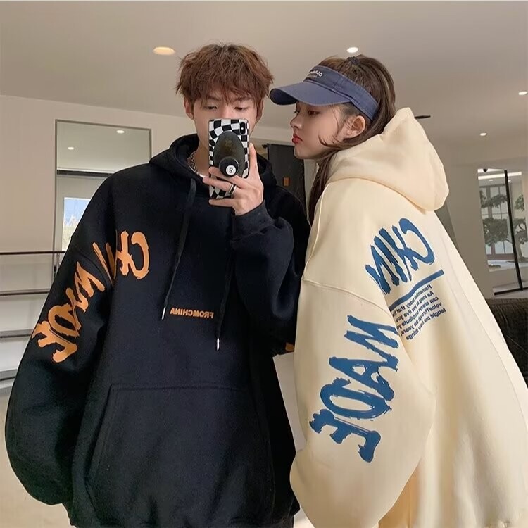 Curry Same Style Spring and Autumn Hooded Sweatshirt Boys American Basketball Sports Loose Casual Coat fleece-lined Top Winter