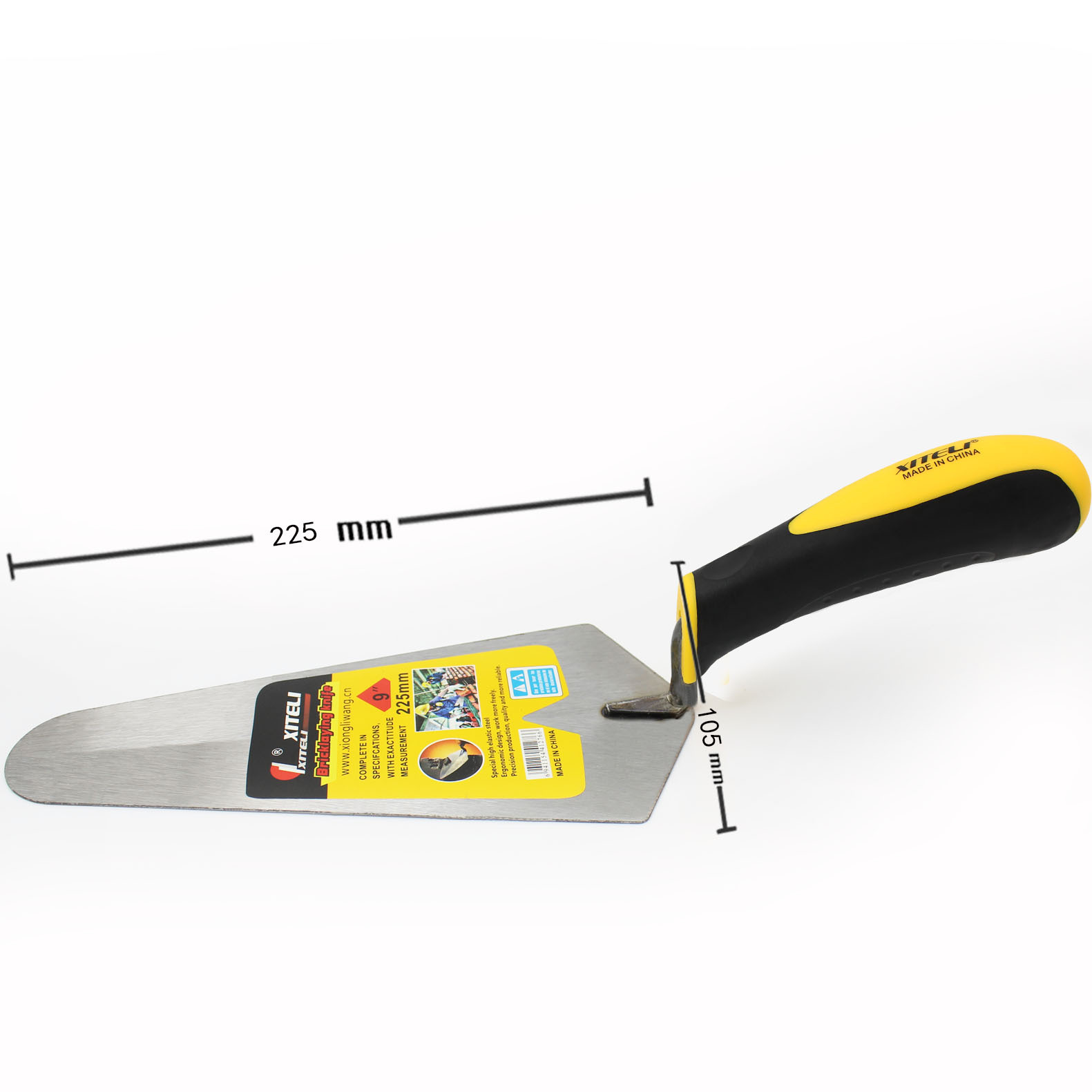 Herramientas directas de fábrica melocotón cuchillo de colocación de ladrillo al por mayor soporte de paleta cuchillo de azulejo de cabeza redonda puntiaguda ovalada