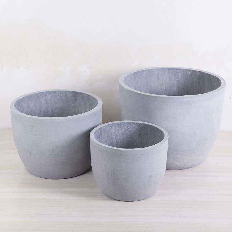 Цементный горшок, цветочный горшок, современный простой креативный цветочный горшок из магниевой грязи, напольный горшок, балкон, гостиная, двор, торговый центр, зеленый цветочный горшок