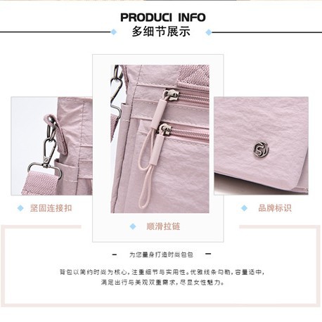 Bolsa de hombro de tela de nylon casual diaria para mujeres 2025 invierno nuevo paquete de transporte impermeable de gran capacidad