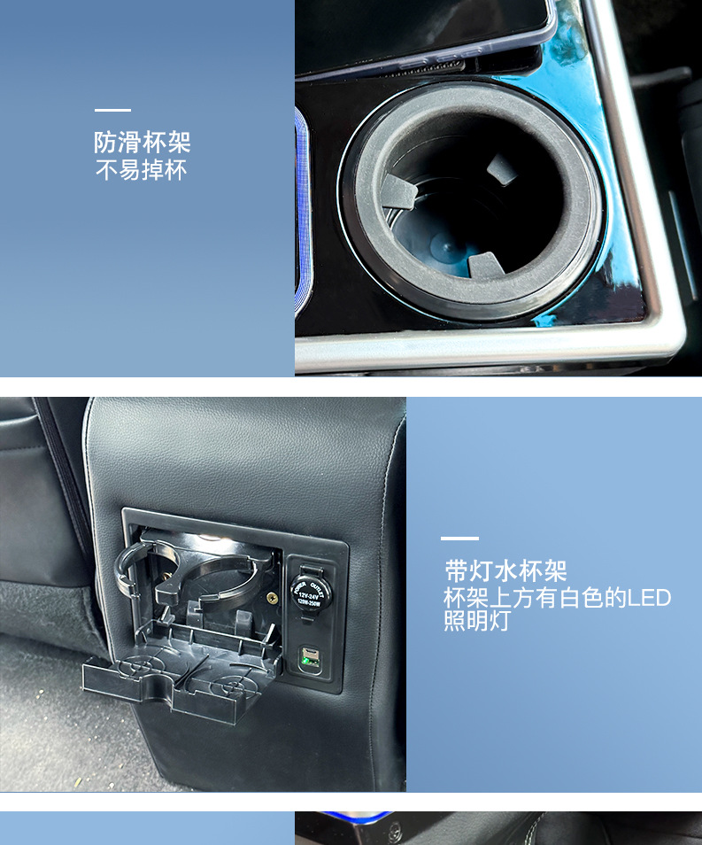 Suitable for Honda Odyssey/Elysion armrest box, central armrest box storage box, laser-engraved ambient light, business vehicle