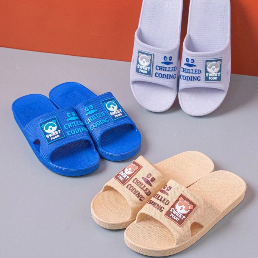 Xibujia summer New Cartoon big children's home slippers soft bottom bathroom non-slip big children's slippers wholesale