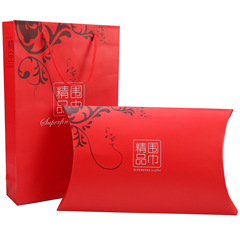 Gift Box for Gifting, Red Scarf with Fortune Character, Shanghai Story Silk Scarf, Gift Packaging, Decorative Handbag, Paper Box, Wholesale