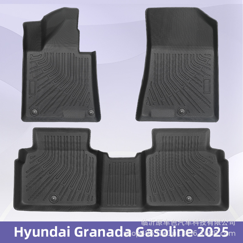 Para Hyundai Granada Gasolina 2025TPE Foot Pad 3D All Weather Foot Pad Coleta de colateral