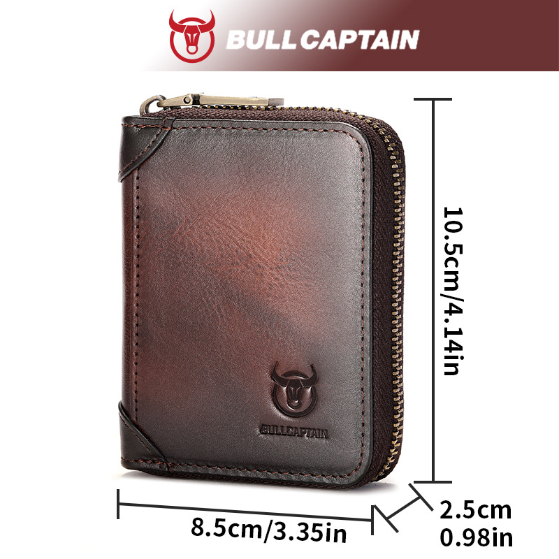 Captain Bullcaptain header leather card bag men's universal multi…
