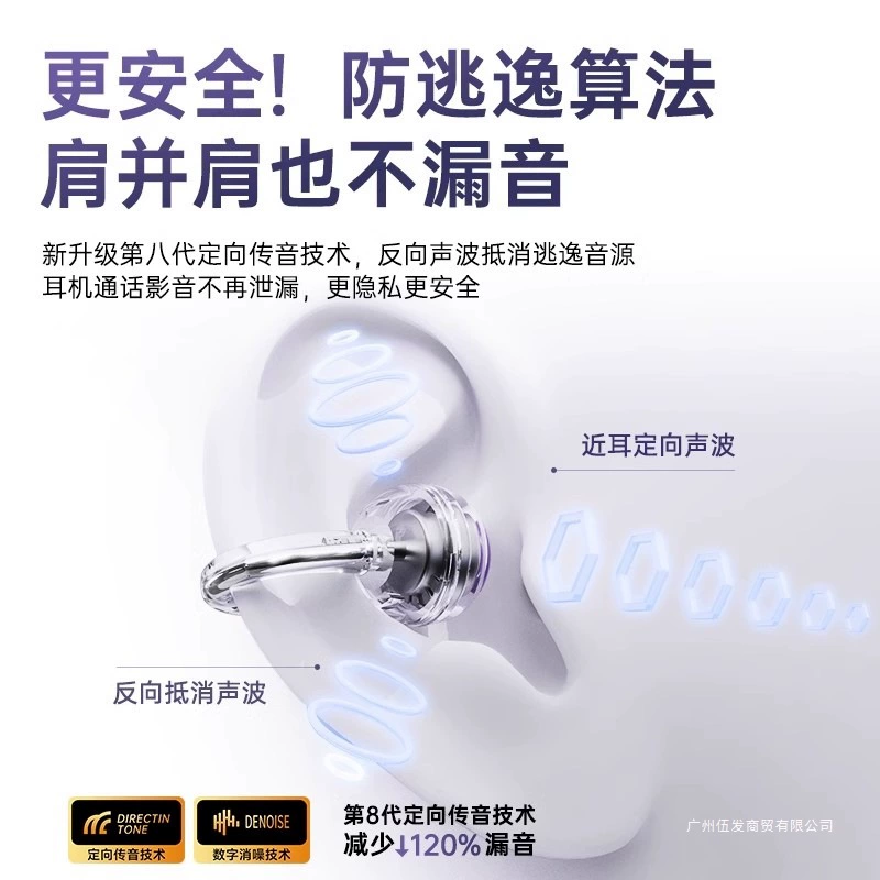 2024 новые наушники с воздухом и костной проводимостью Bluetooth, высокое качество, беспроводные, безболезненны и не мешают носить долгое время, открытого типа заушные зажимы