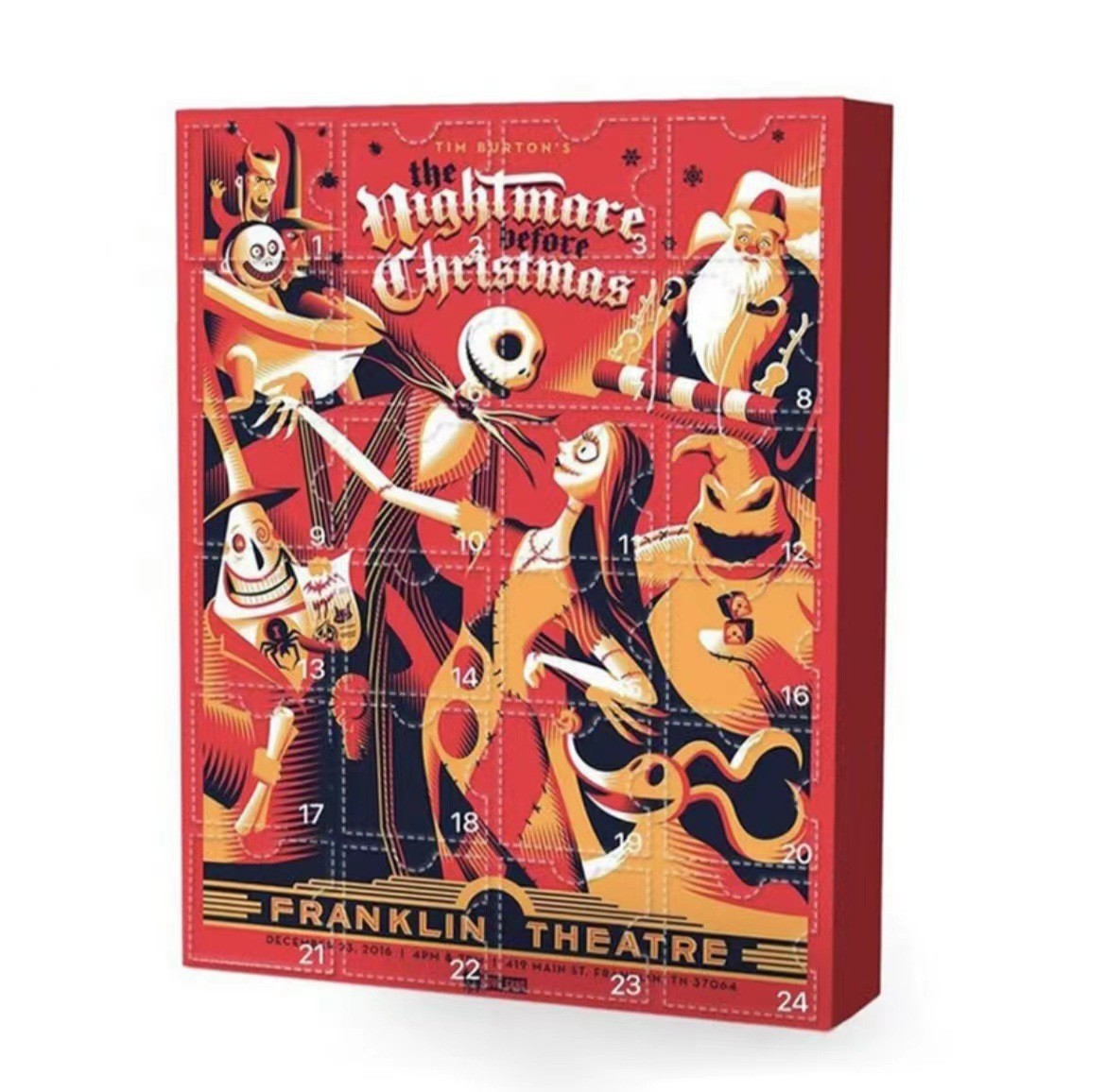 thumbnail image 1 of Calendario de Adviento de Navidad Calendario de Adviento de Navidad 24 regalos populares Caja sorpresa de cuenta regresiva de Navidad, 1 of 5