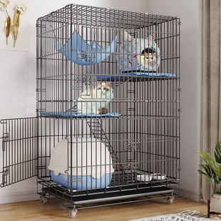 Cat Cage Home Indoor Free Space Cat Villa Large Integrated Cat Nest with Toilet Cat Zhao Zhi Li
